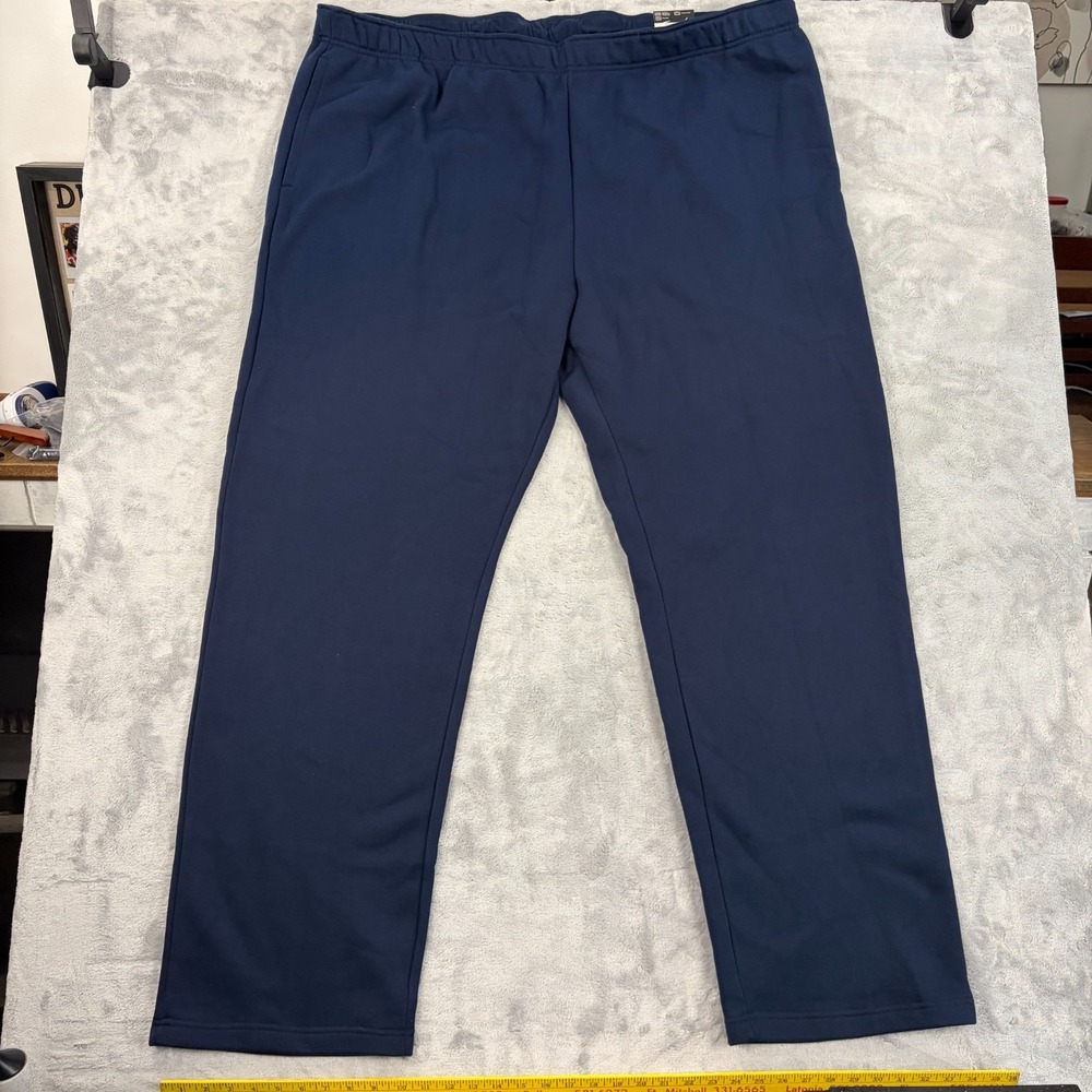 Xersion Mens 4XLT Big & Tall Navy Blue Classic Fleece Jogger Pant NEW!
